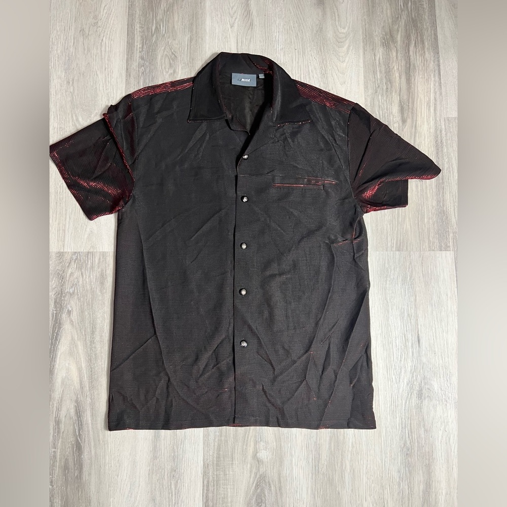 Mens Medium Bling Dress Shirt